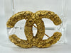 CHANEL Coco Mark Brooch Lava Gold Brooch