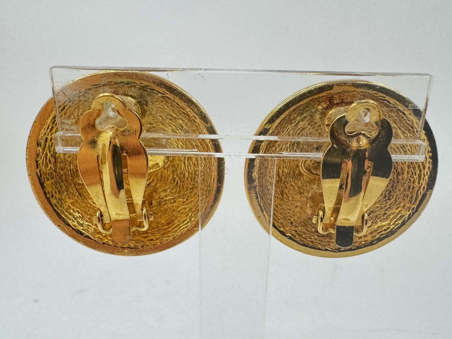 CHANEL Matelasse earrings GP accessories earrings