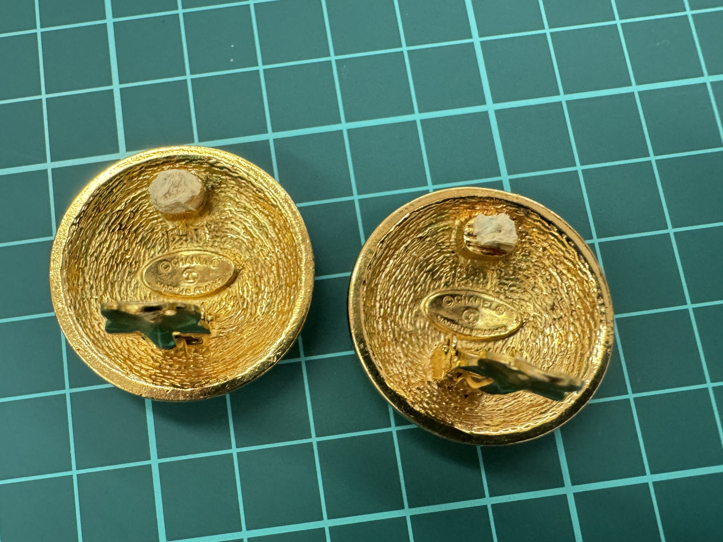 CHANEL Matelasse earrings GP accessories earrings