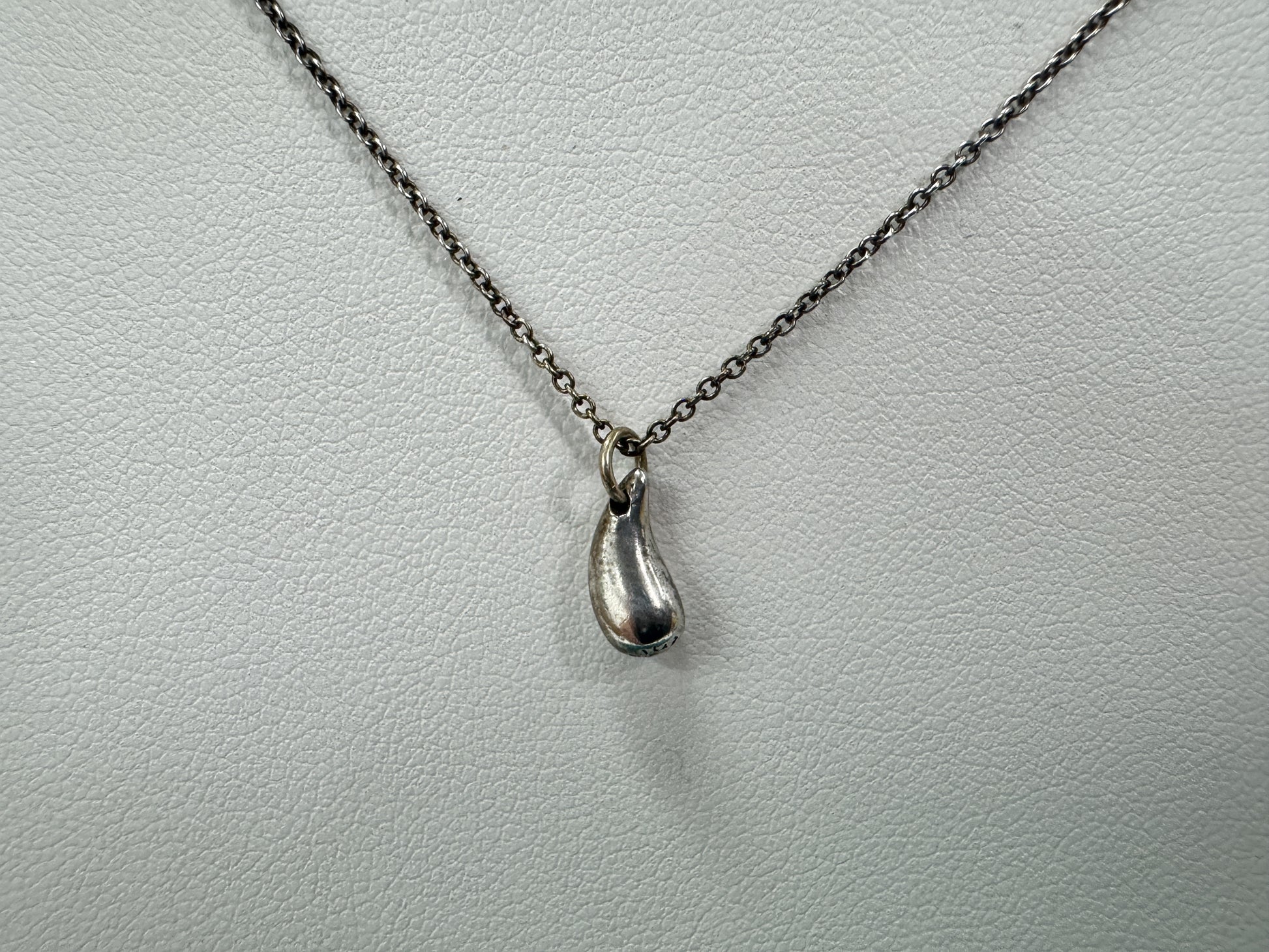 Tiffany & Co. 925 Teardrop Necklace, Chain: Approx. 42cm, Weight: 2.0g