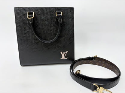 LOUIS VUITTON M20958 Epi Sac Plat BB Noir Black RFID Enabled Handbag