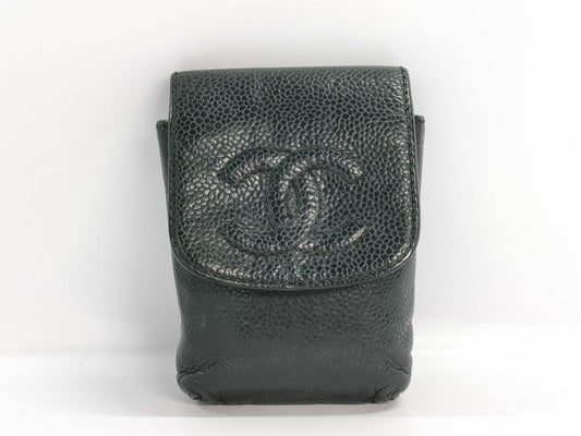 CHANEL Caviar Leather Cigarette Case Other Accessories