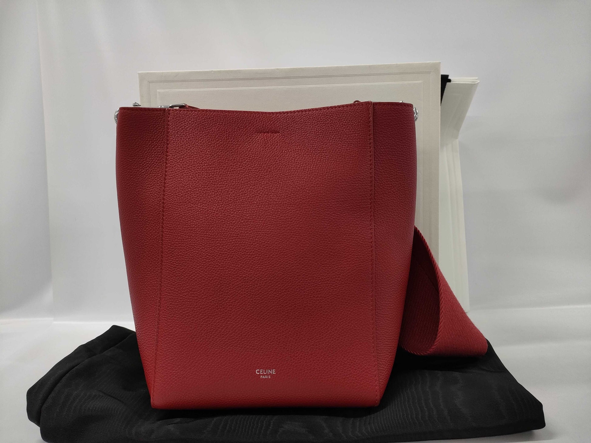 CELINE Red Shoulder Bag