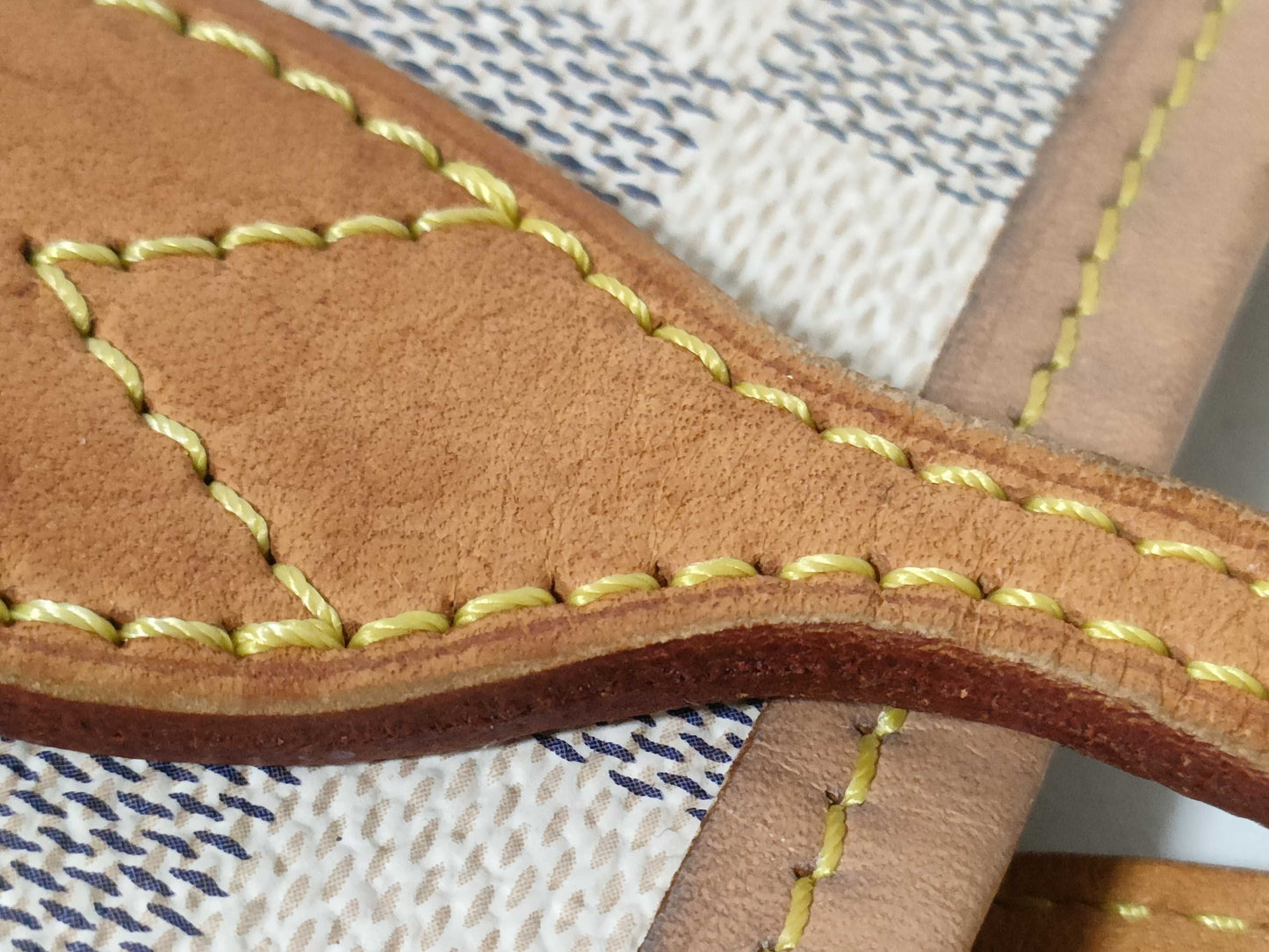 LOUIS VUITTON Damier Azur Neverfull Tote Bag with Pouch