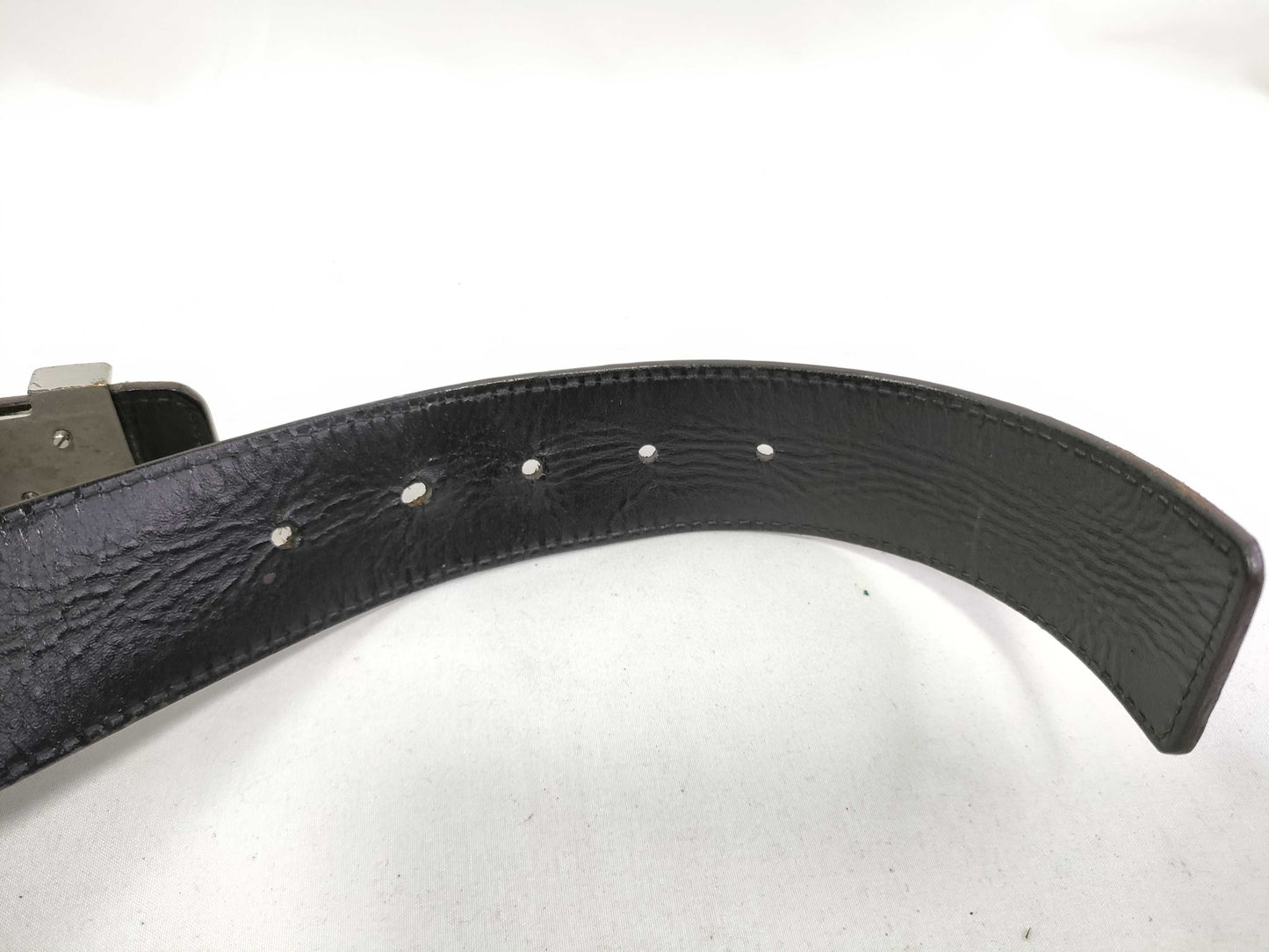 LOUIS VUITTON Micro Damier Santur Belt Size 90/36 Belt