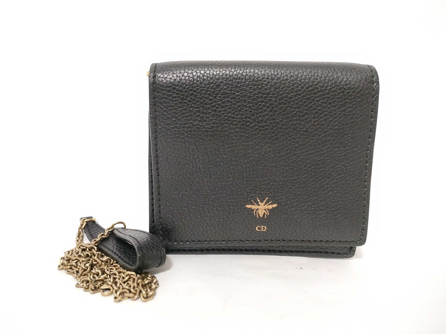 Dior Black Leather Shoulder Bag