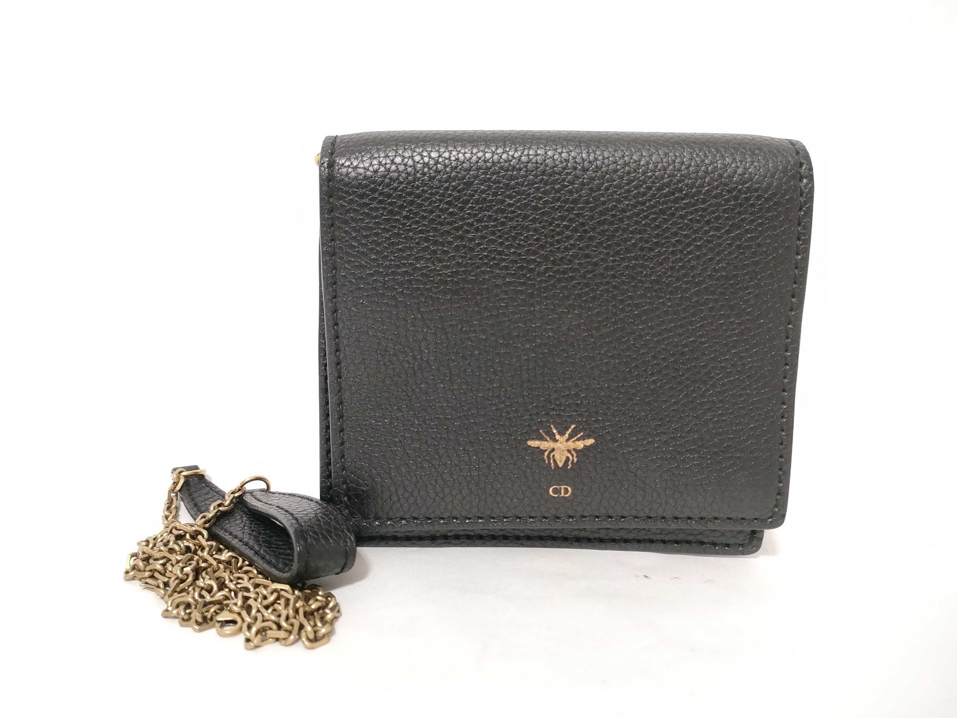 Dior Black Leather Shoulder Bag