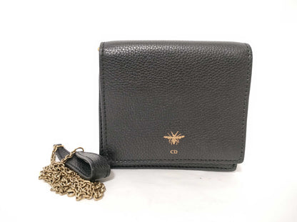 Dior Black Leather Shoulder Bag