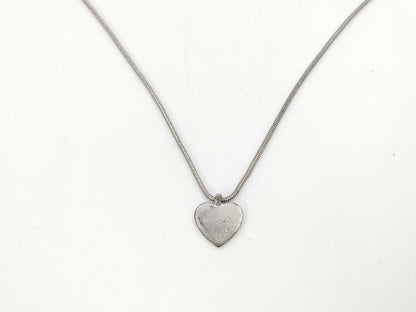 Dior Heart Necklace Silver Necklace