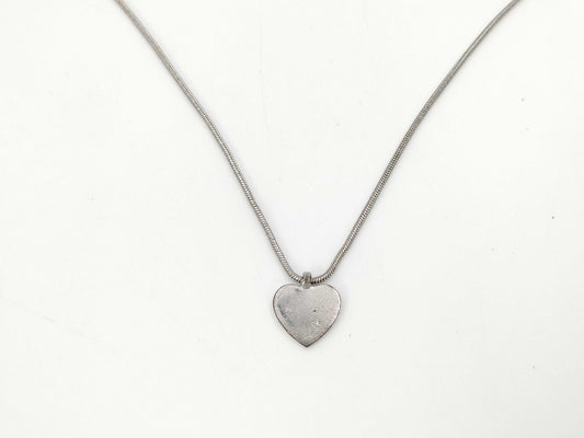 Dior Heart Necklace Silver Necklace
