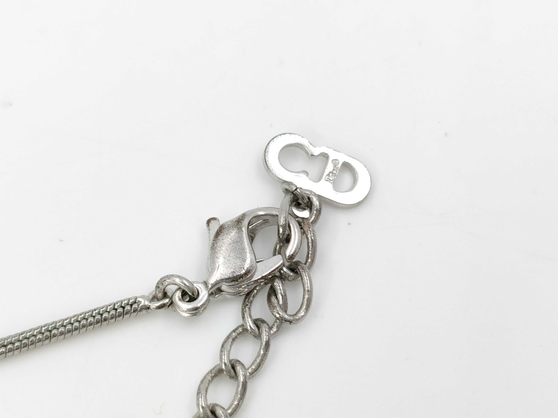 Dior Heart Necklace Silver Necklace