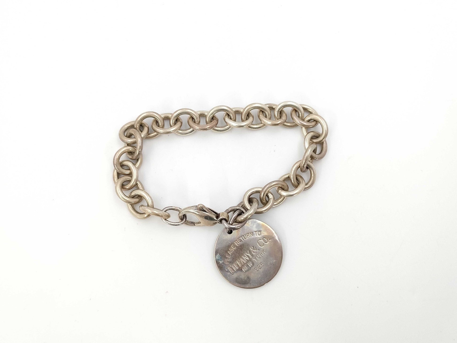 Tiffany & Co. Return Two-Round Tag Bracelet, SV925, 36.1g