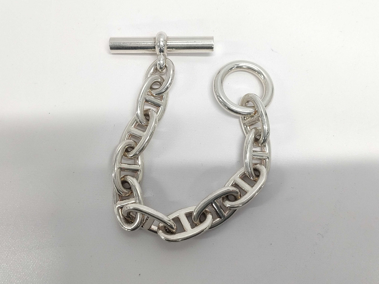 HERMES Chaine d'Ancre Bracelet/Bangle 96.0g/Ag925 Bracelet/Bangle