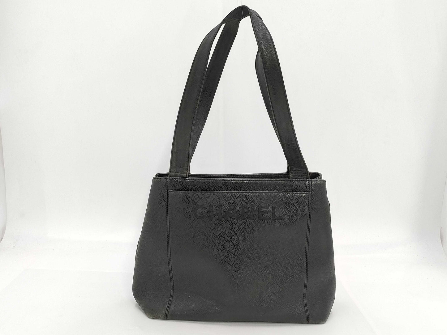 CHANEL Caviar Skin Handbag Shoulder Bag