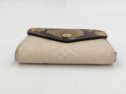 LOUIS VUITTON LOUIS VUITTON Monogram Empreinte Portefeuille Zoe Python Wallet