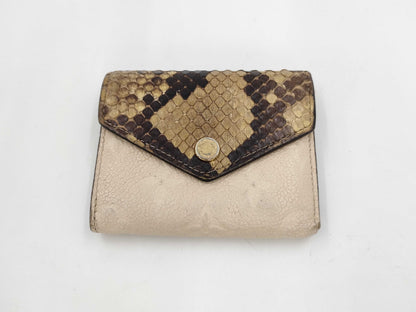 LOUIS VUITTON LOUIS VUITTON Monogram Empreinte Portefeuille Zoe Python Wallet