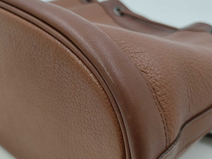 Burberrys Shoulder Bag Leather Brown