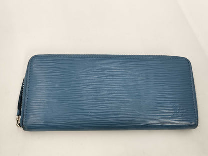LOUIS VUITTON Epi Clemence Wallet in Blue Jean UB0159