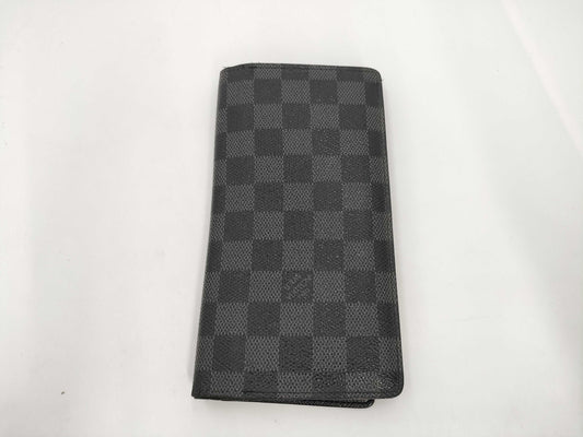 LOUIS VUITTON Graphite Portefeuille Brazza SP4058 Wallet