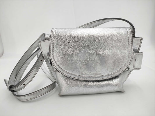 JM DAVIDSON Mini Shoulder Bag Silver Shoulder Bag