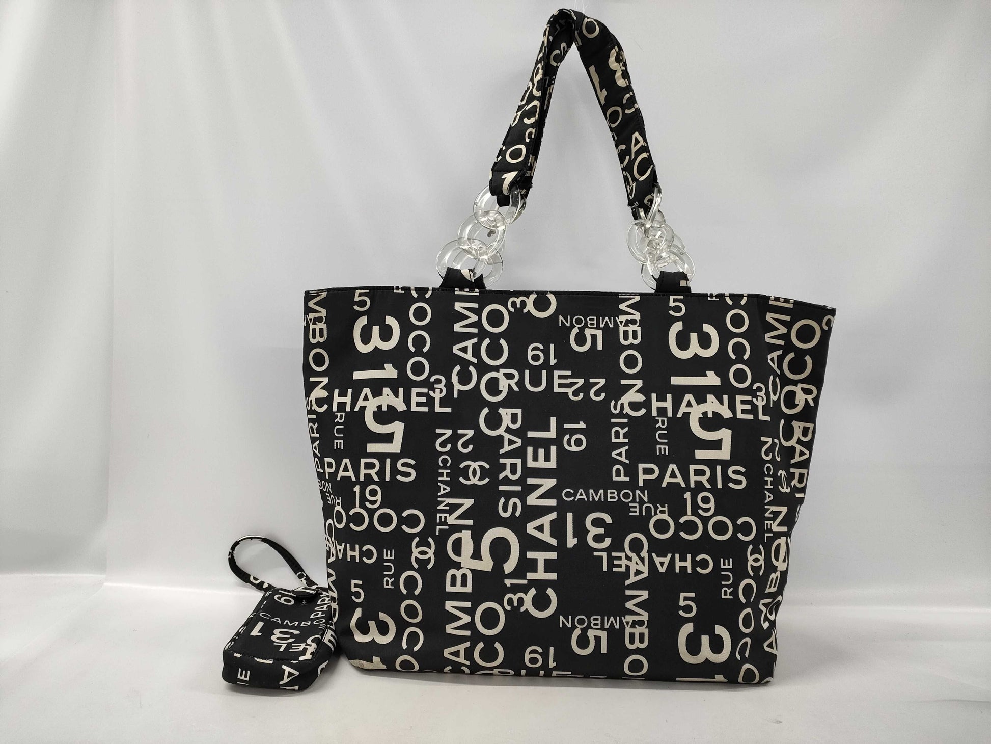 CHANEL Bi-Chi Tote Bag with Pouch