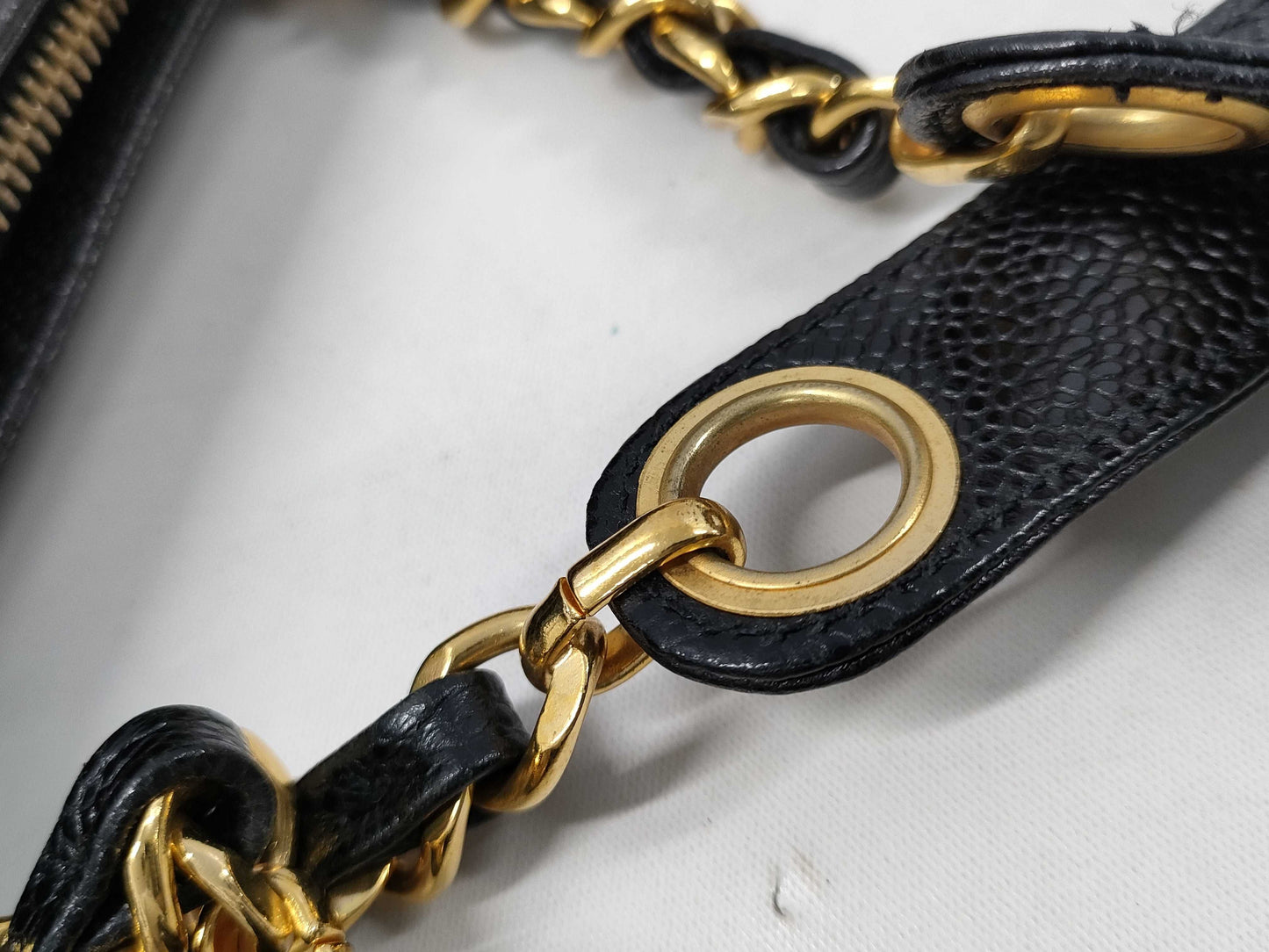 CHANEL Caviar Skin Tote Bag Black Tote Bag