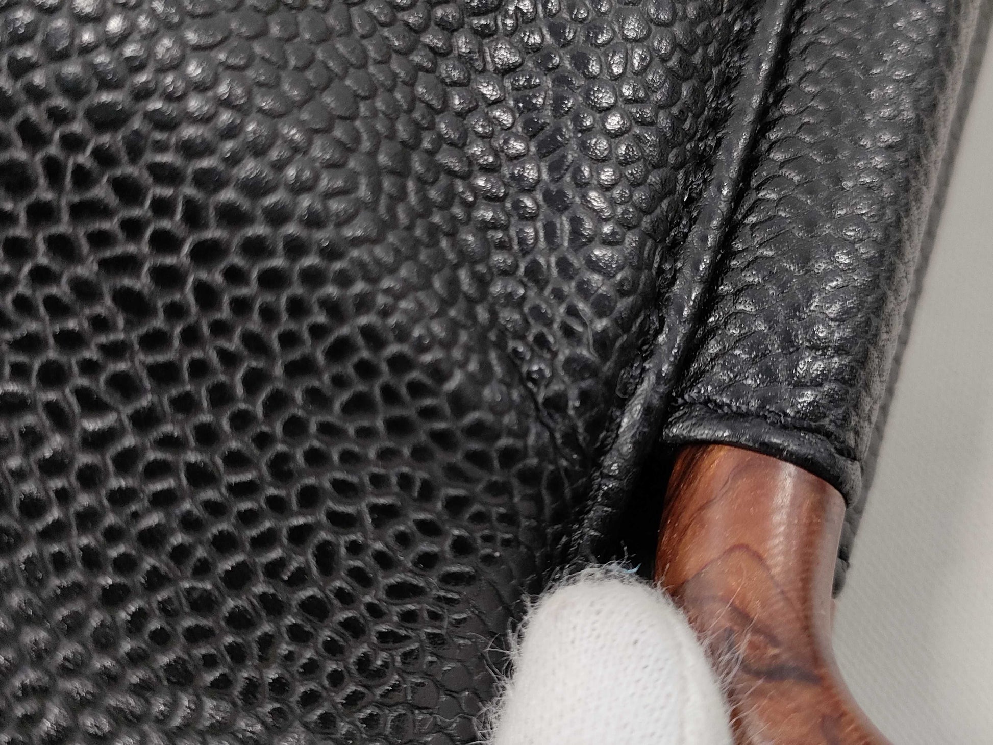 CHANEL Chanel Wood Caviar Skin Handbag Handbag