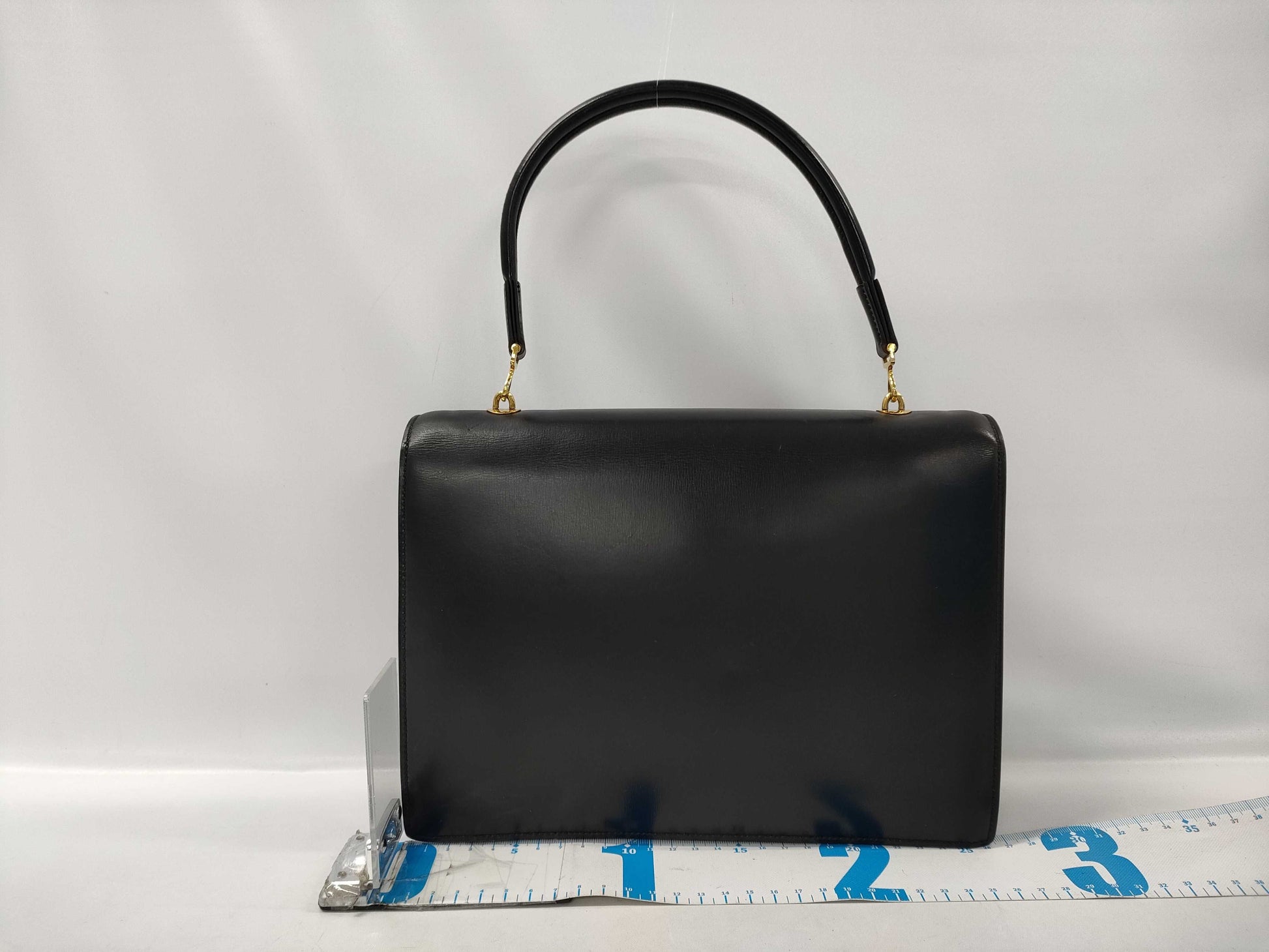 HERMES Paronnière Black Handbag