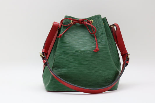 LOUIS VUITTON Epi Two-tone Petit Noe Shoulder Bag