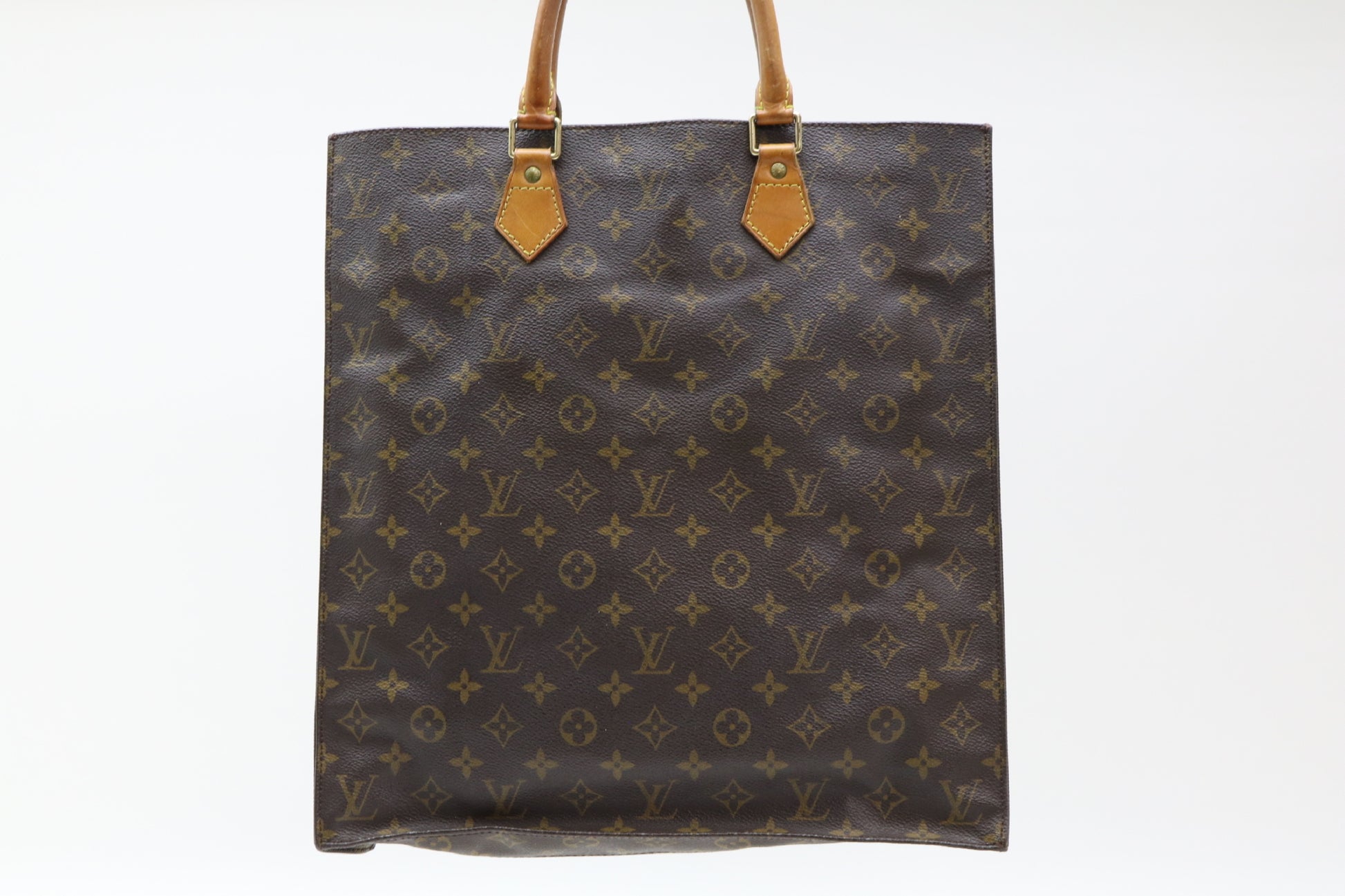 LOUIS VUITTON Monogram Sac Plat Tote Bag