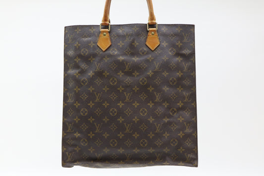LOUIS VUITTON Monogram Sac Plat Tote Bag