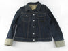 Helmut Lang cuffed sleeve denim jacket in indigo, size 42