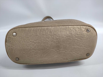 BVLGARI Leoni Leather 2-Way Handbag Brown