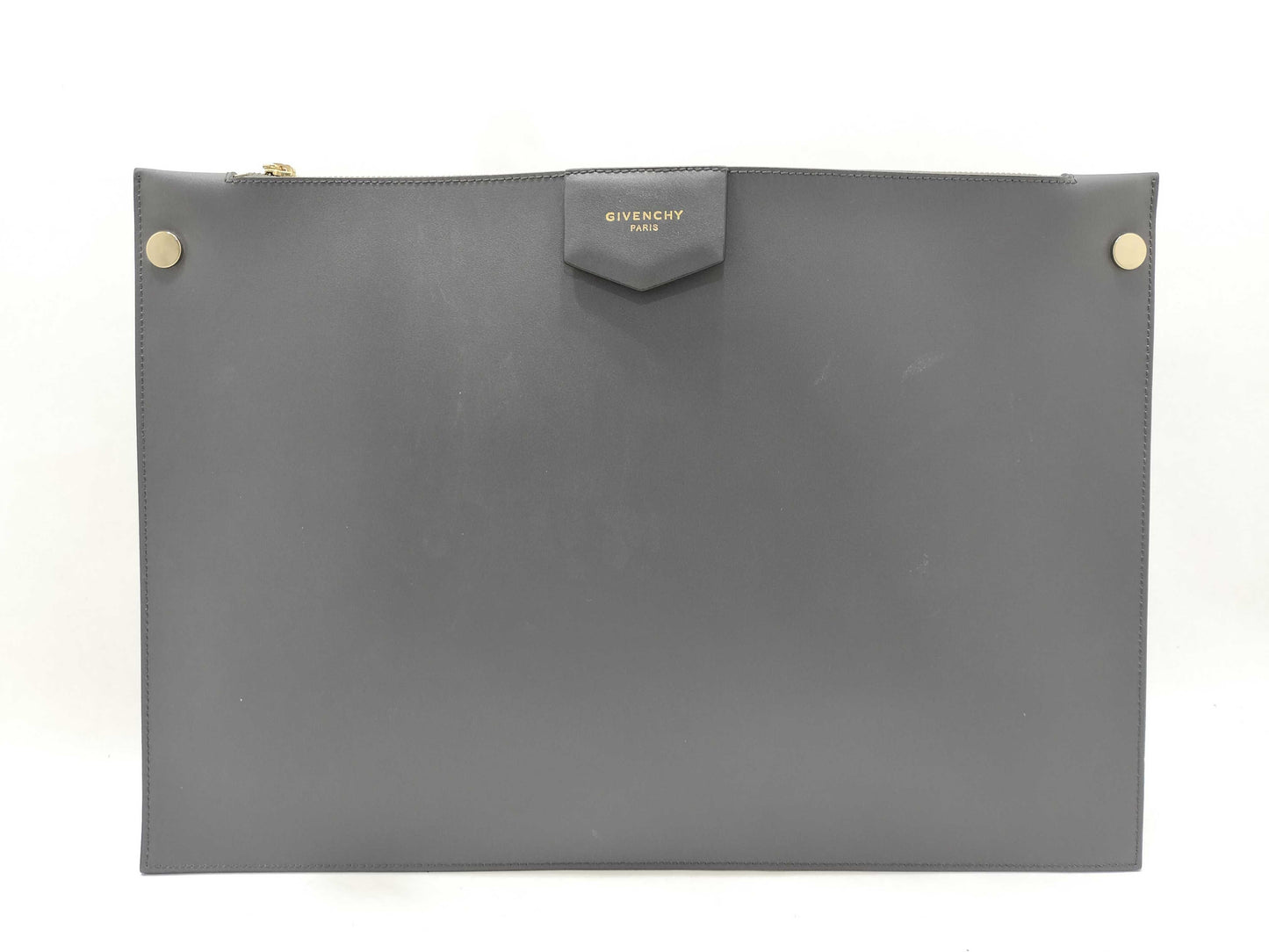 GIVENCHY Leather Pouch Clutch Bag