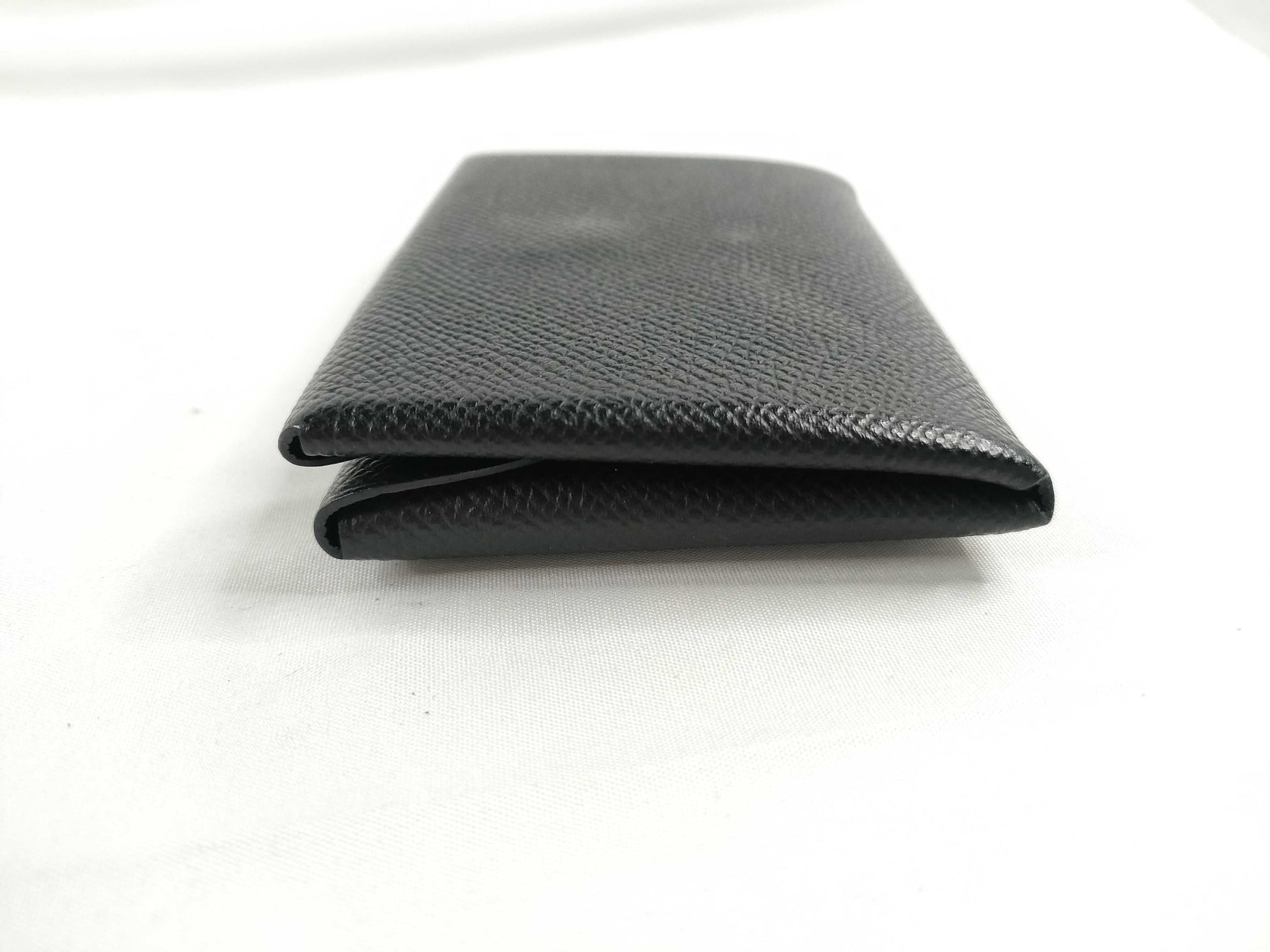 HERMES Calvi Duo Black Epson Silver Hardware B Stamp Coin Case