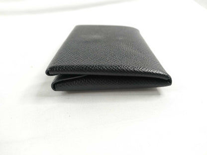HERMES Calvi Duo Black Epson Silver Hardware B Stamp Coin Case