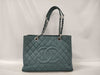 CHANEL Caviar Skin Coco Mark GST Shoulder Bag Tote Bag