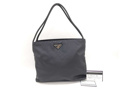 PRADA Nylon Prada Tessuto Nylon Tote Bag Black Tote Bag