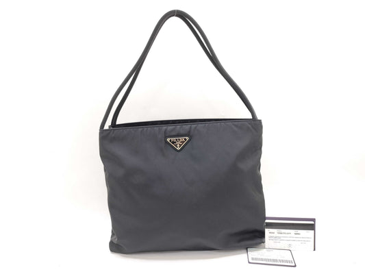 PRADA Nylon Prada Tessuto Nylon Tote Bag Black Tote Bag