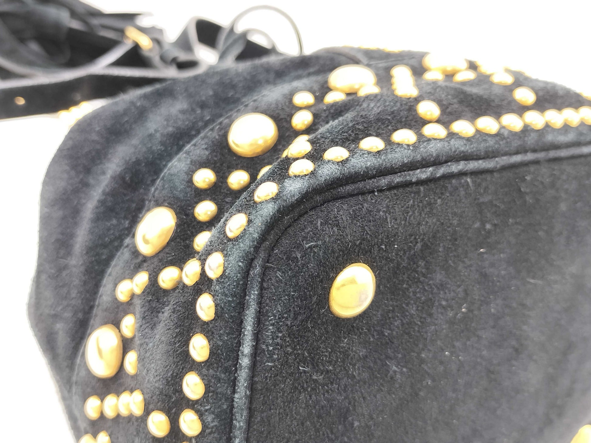 SAINT LAURENT Saint Laurent Paris Studded Shoulder Bag