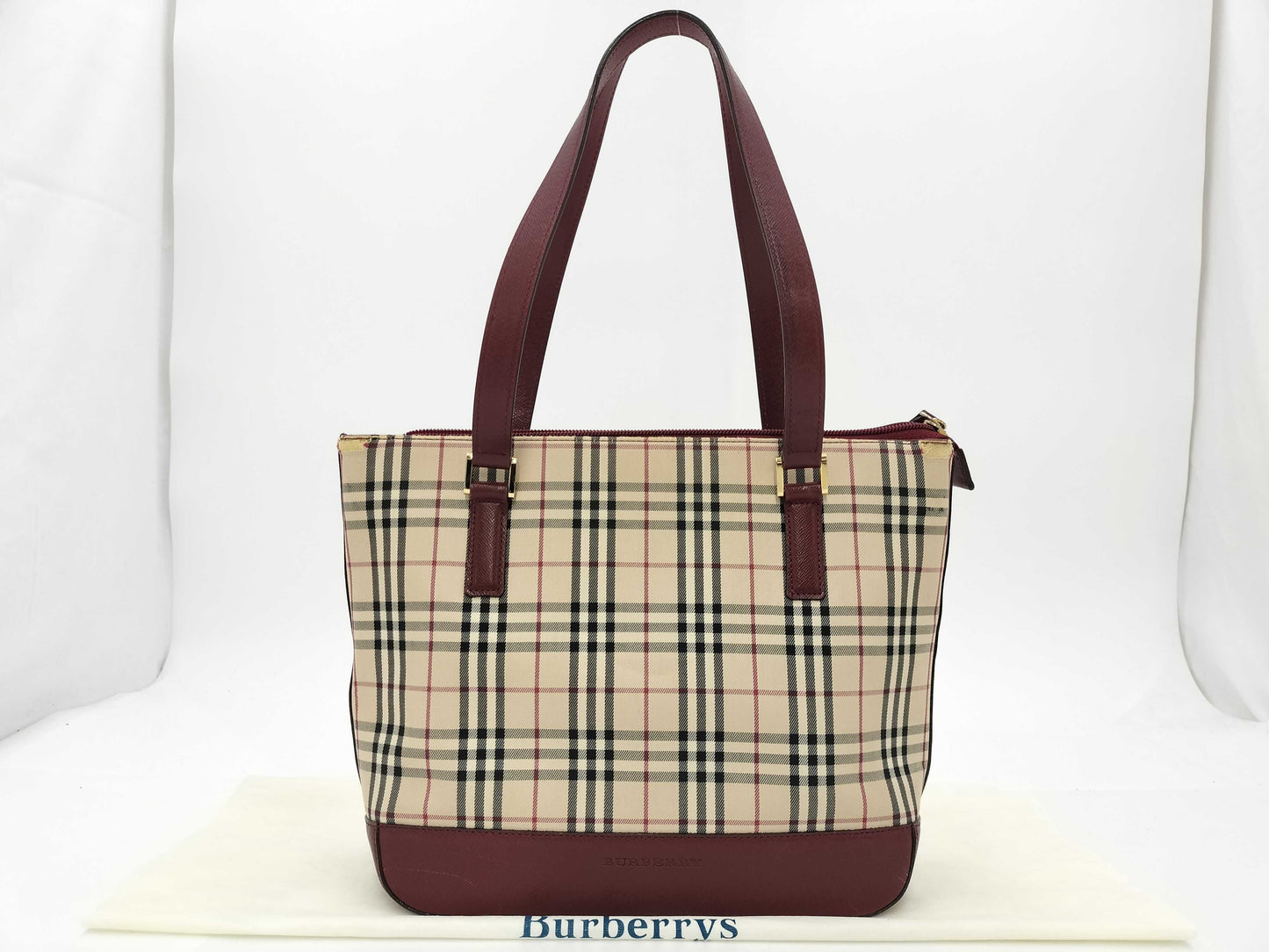 BURBERRY Nova Check Tote Bag