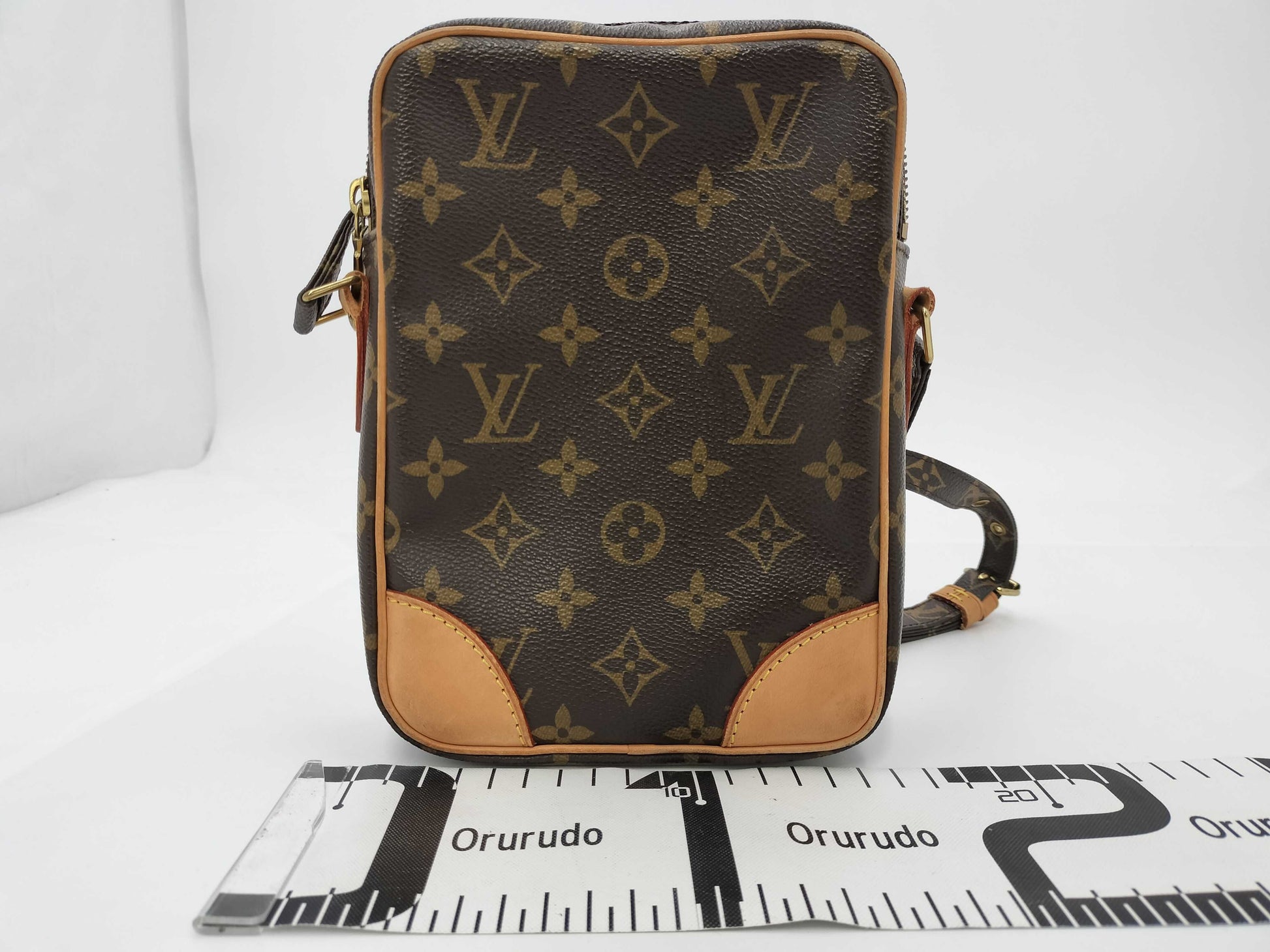 LOUIS VUITTON Monogram Danup Shoulder Bag Engraved Shoulder Bag