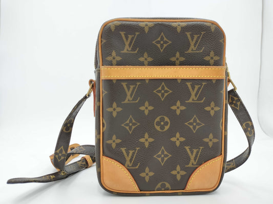LOUIS VUITTON Monogram Danup Shoulder Bag Engraved Shoulder Bag