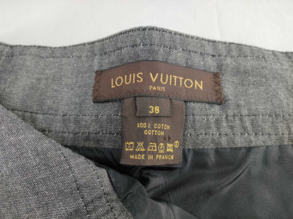 LOUIS VUITTON Pleated Skirt Denim Size 38 Skirt