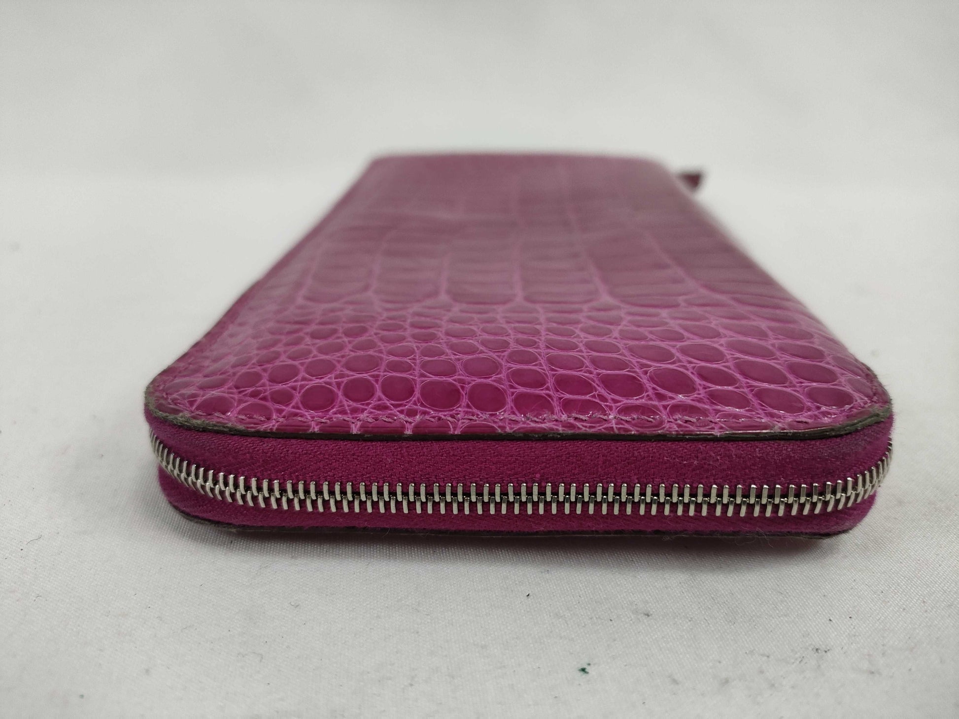 HERMES Azap Long Crocodile R-stamped Wallet