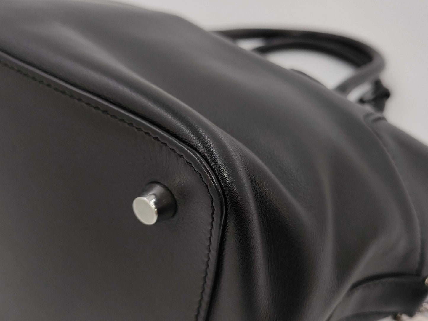 HERMES Toolbox 20 Black Handbag