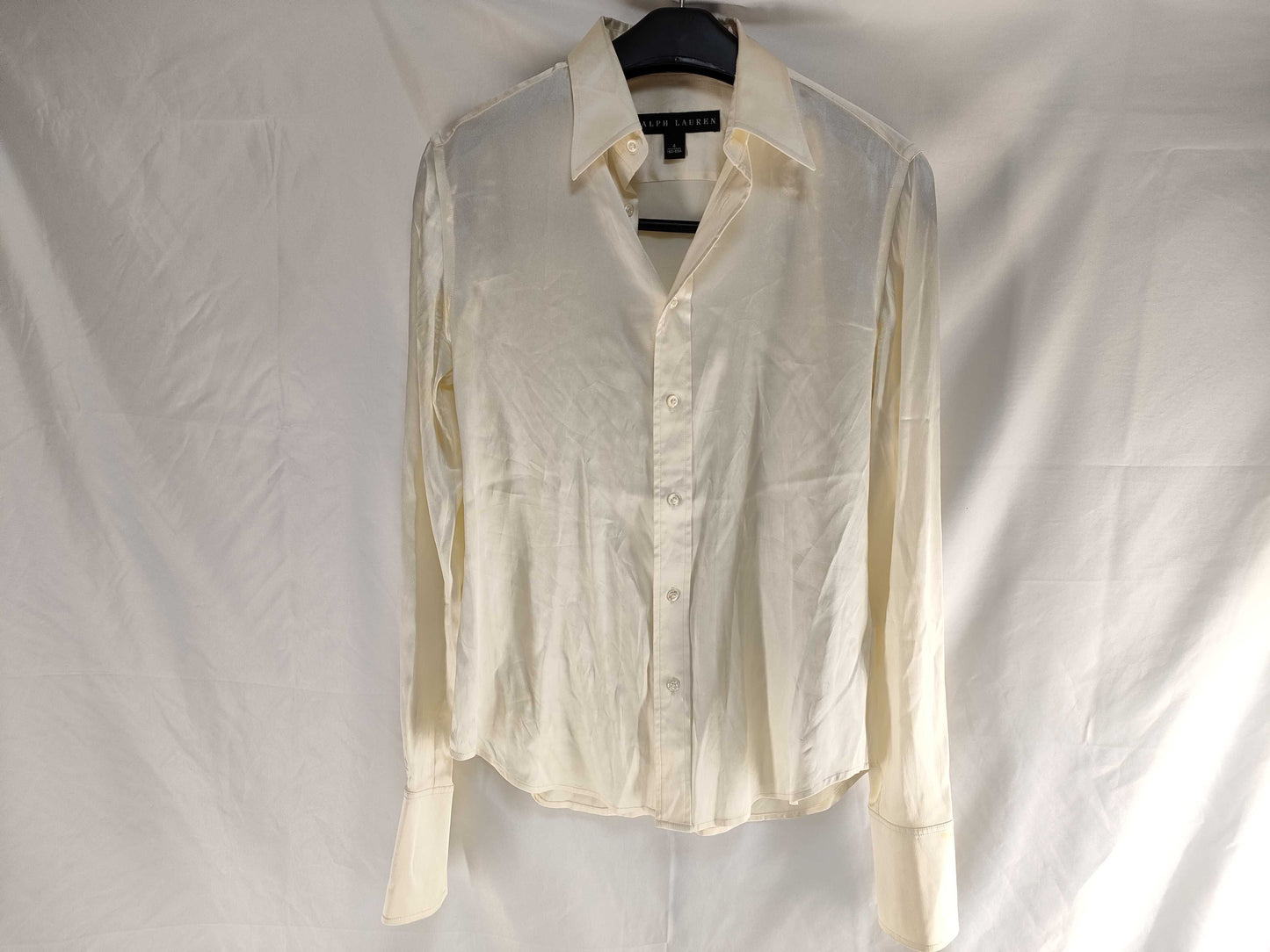 Ralph Lauren Silk 96 Long Sleeve Shirt Top