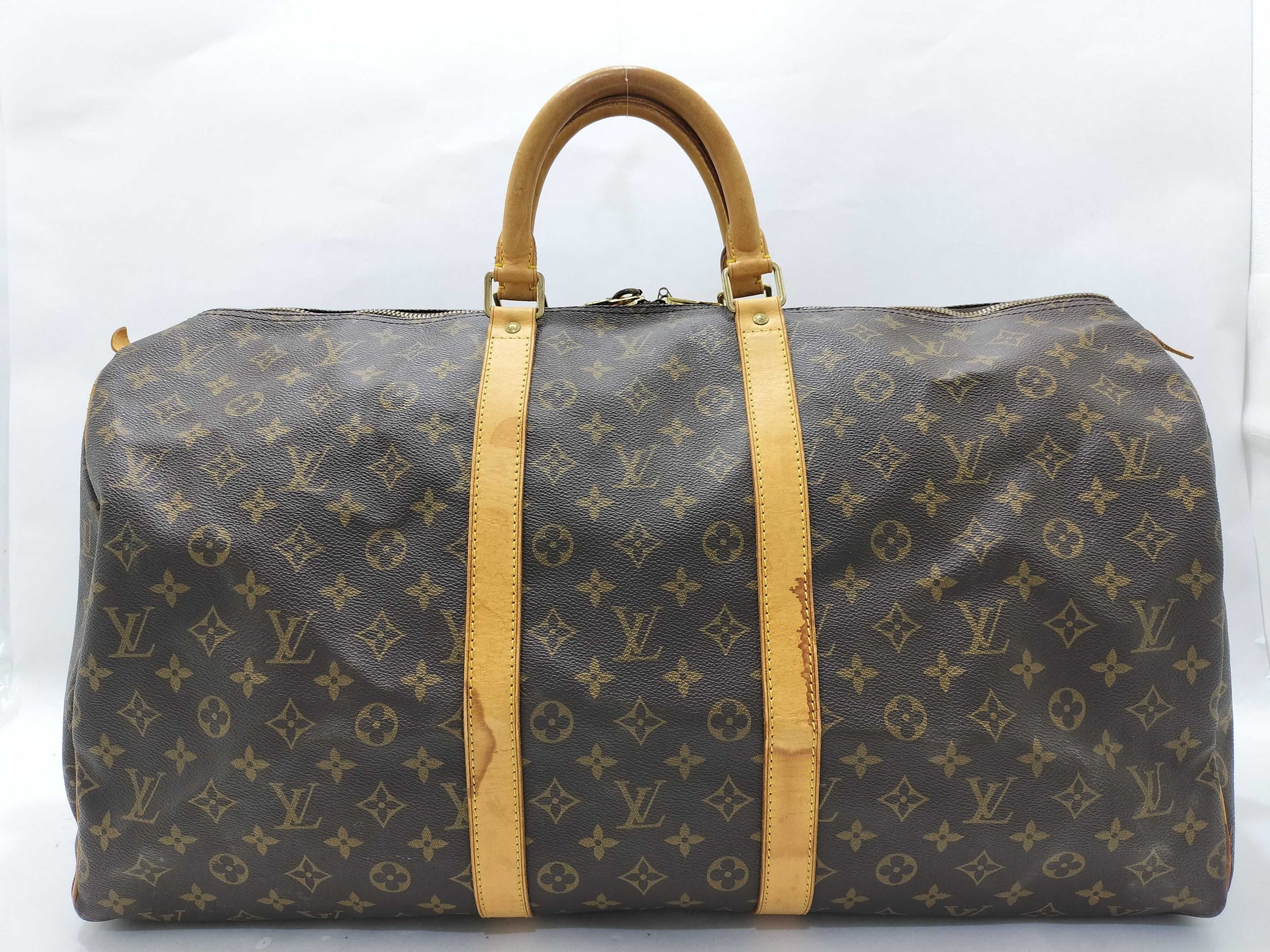 LOUIS VUITTON Monogram LV Keepall Boston Bag