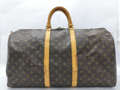LOUIS VUITTON Monogram LV Keepall Boston Bag