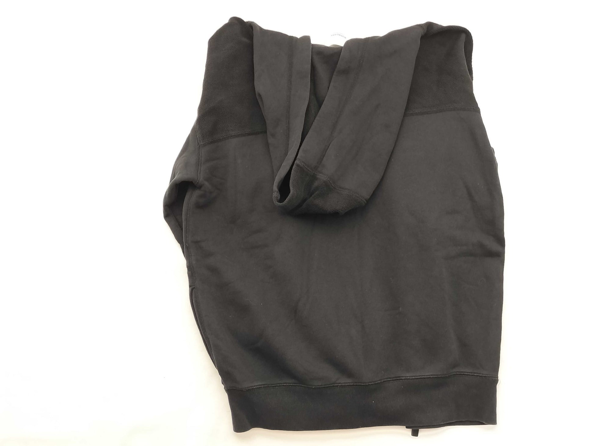 BURBERRY Current Logo Patch Embroidered Hoodie Zip-Up Black Jacket